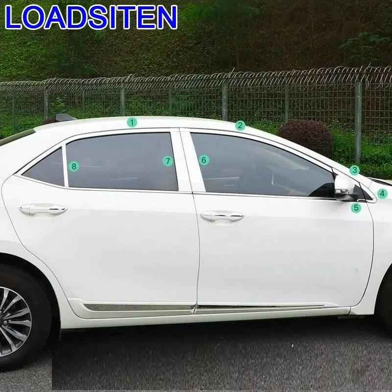 Modified Decorative Window Rear Bumper Wing Mirror Exterior Trim Sticker Strip Modification 14 15 16 17 18 FOR Toyota Corolla | Автомобили