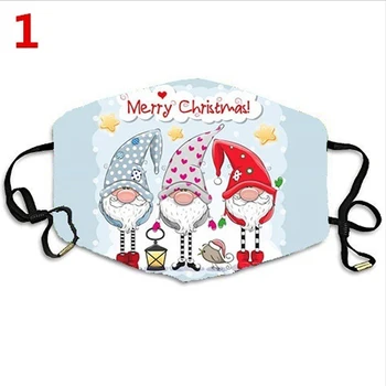 

Printed masks popular in Europe and America for unisex masks, dust masks, protective covers, Christmas cartoon elements printed