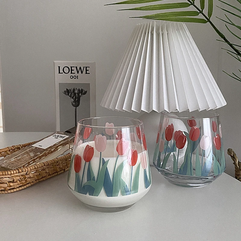 Kawaii Korea Style Tulip Glass Cup - Limited Edition