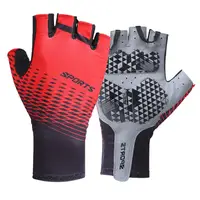 1Pair Men Cycling Gloves Thick Anti-Slip Half Finger Gloves Mittens for Gym Breathable Climbing Wear-Resistant Gloves 2