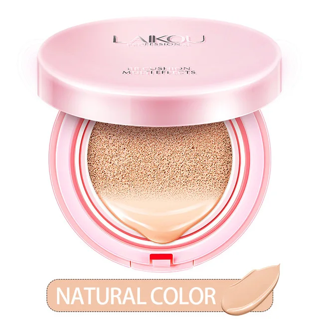 LAIKOU Air Cushion BB крем корректор макияж Корейская Косметика Голый макияж основа солнцезащитный крем увлажняющий CC изоляция - Цвет: NATURAL