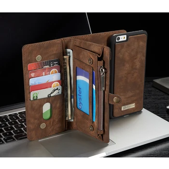 

For iPhone 6 Case High Quality CaseMe PU Multi Functional Flip Wallet Case for iPhone 6s for iP 6 6s Plus Case Coque