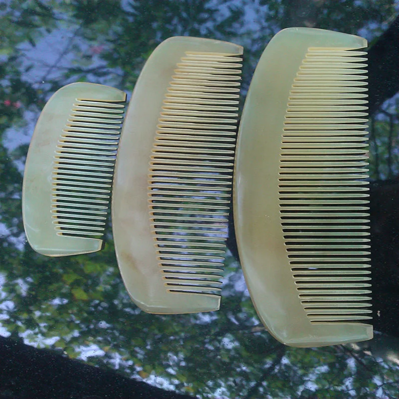 

Natural Ox Horn Comb Massage Hair Dressing Shunfa Practical Comb Beauty Tangle Teezer Claw