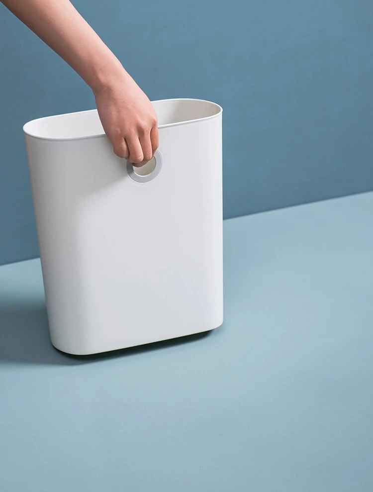 Европейская кухонная бытовая подвесная корзина для мусора, узкая ванная бумага для хранения, креативная настольная столешница, пластиковое ведро для хранения
