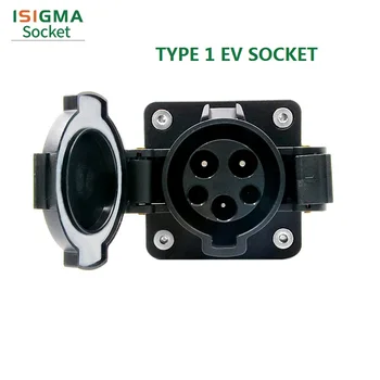 

j1772 electric vehicle connector ev charger socket 16a 1 phase electric vehicles inlet