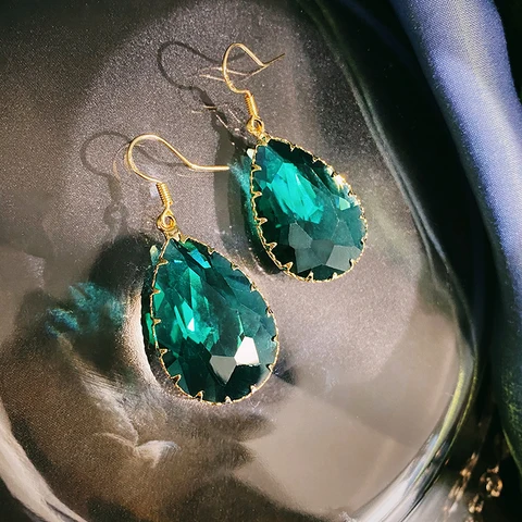 Mint Green Drop Temperament Earrings Fashion Elegant Simple Ear Stud 2020 New Style Fashion Korea