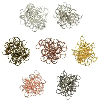 

Set of 350 Brass Lever Back Earring French Hook Ear Wires for DIY Your Own Dangle Drop Earrings for Women Girls