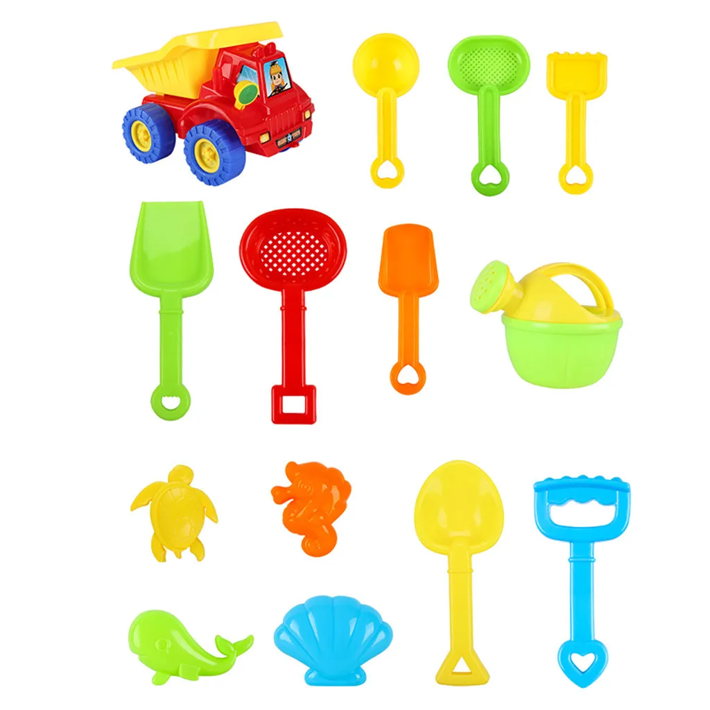 

Plastic Kids Beach Toys With Cute Animal Model Shovel Rake Bucket Set Outdoor Water Sand Playing Tool Kids Beach Game Wholesale