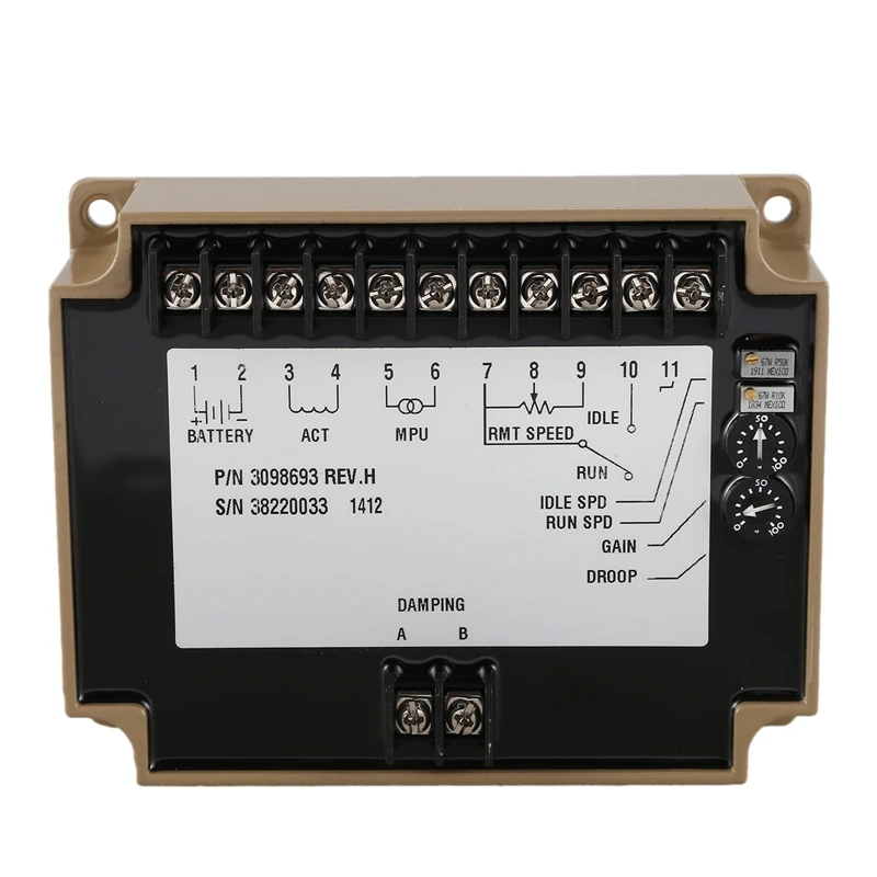 

Generator Set Accessory Speed Board 3086983 Electronic Governor Speed Controller Remote Speed Module