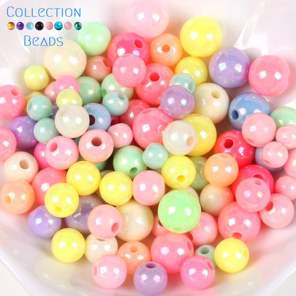 440pcs 6mm Multicolor Acrylic Round Bead Loose Spacer Cloud Beads Sets For  Jewelry Making DIY Bracelet Necklace Accessories Kits - AliExpress