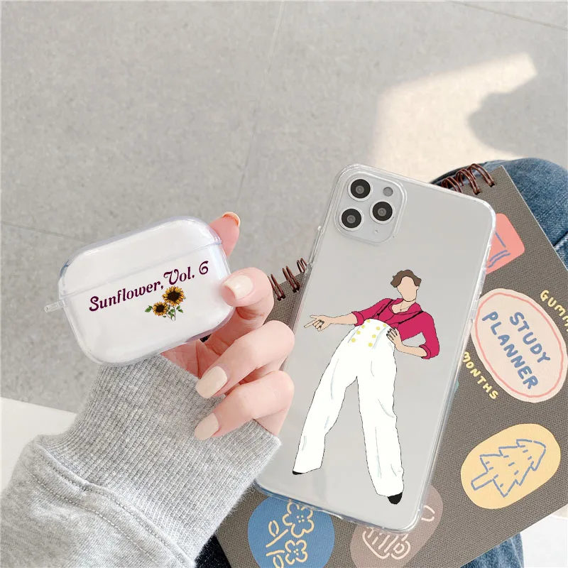 Мягкий силиконовый прозрачный чехол для наушников AirPods Pro 3 в стиле Гарри Love On Tour