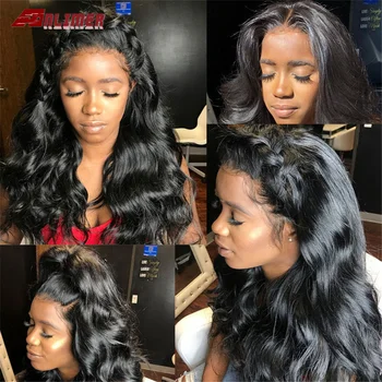 

Anlimer Lace Front Human Hair Wigs 13*6 Pre Plucked Brazilian Remy Hair Body Wave Wigs with Baby Hair 150% Density