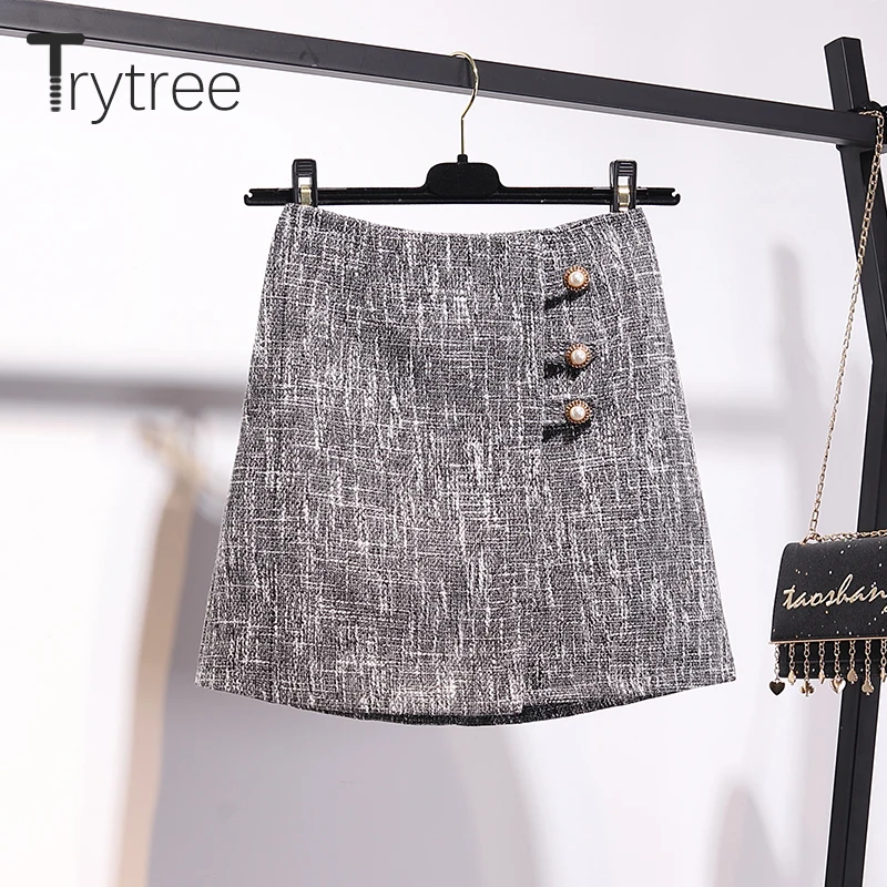 Trytree осенне зимний комплект из двух предметов повседневный вязаный свитер с