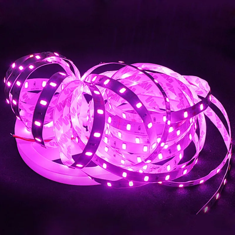 Fanlive 100 м/лот fita De Led розовый цвет полосы света 5730 DC12V 5 M светодиодные полосы гибкий Водонепроницаемый украшение освещение для помещений и