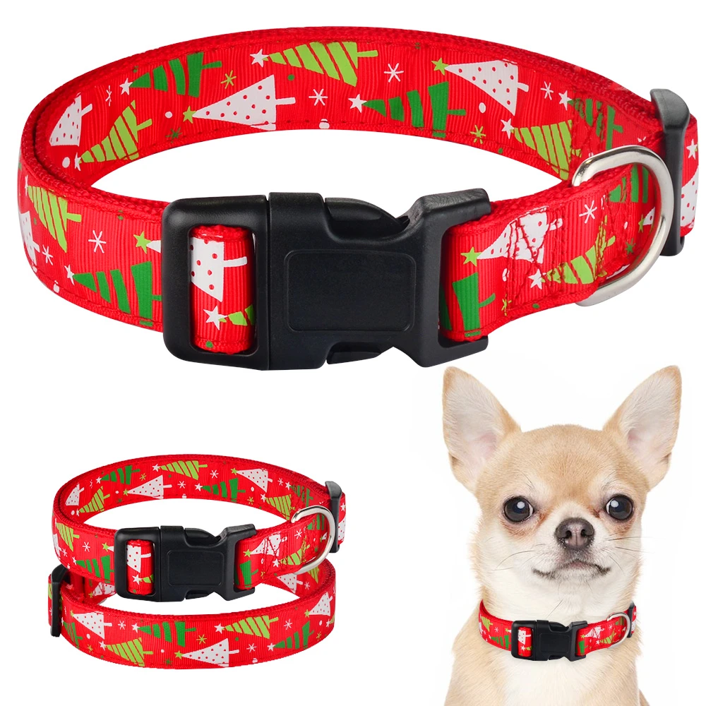 Cute christmas dog collars Clearance