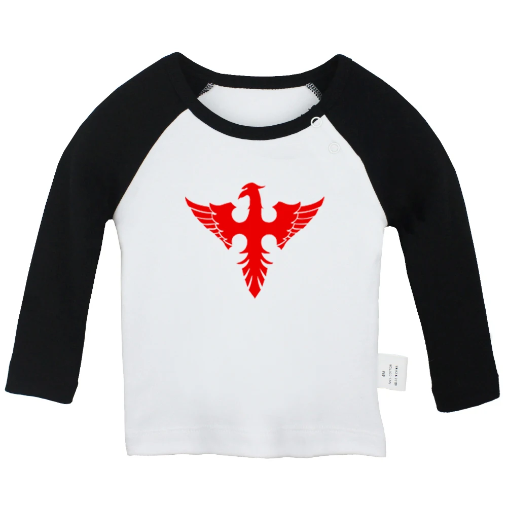 Waylon Jennings Flying weyland_corp. IMPERIAL EAGLE/футболки для новорожденных; цветные футболки с длинными рукавами с графическим принтом для малышей - Цвет: JbBabyYCB778C