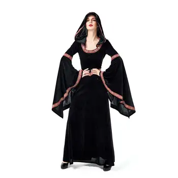 

Women Halloween Vampire Costume Ladies Witch Fancy Dress Carnival Cosplay Party Outfit Role Play Game Suit Adults Clothing Women