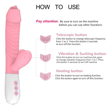 Automatic Sex Machine Dildo Vibrators for Women Sucking Vibrator Clitoris Stimulator Tongue Sucktion Licking Sex Toys for Woman 6