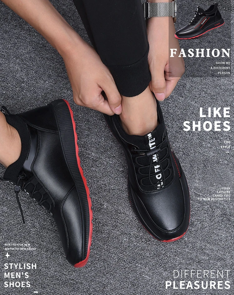 Fashion leather Shoes Casual Shoes Flat Sneakers
