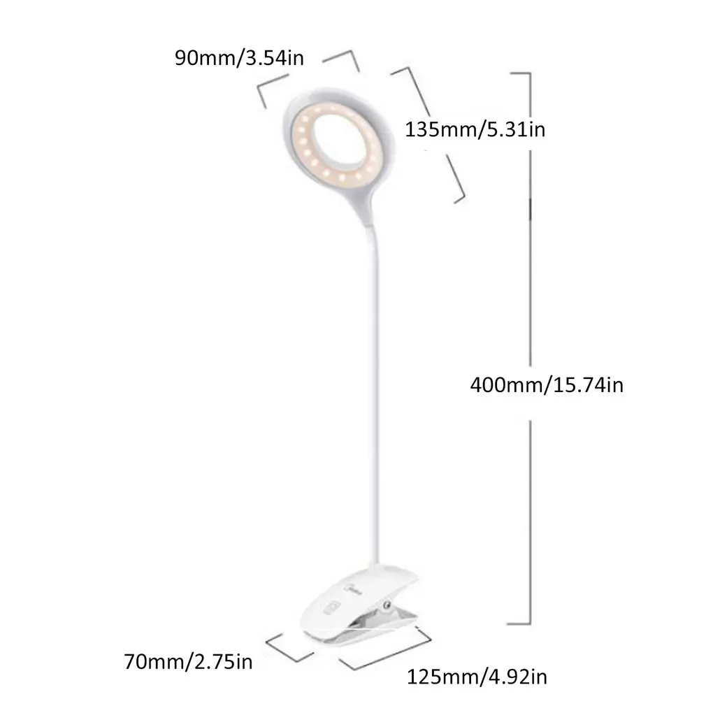 Eye Protection Rechargeable Led Desk Lamp Learning Children Desk Lamp Student Dormitory Bedroom Bedside Clip Light