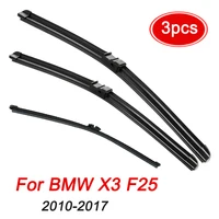 Wiper LHD Front Wiper BladesFor BMW X3 F25 2010 2011 2012 2013 2014 2015 2016 2017 Front Rear Window26"+20"+13" 1
