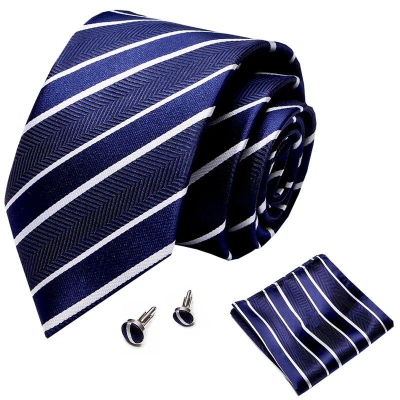 

Men Tie Gold Blue Paisley Wedding Tie For Men Hanky CufflinkS Silk Men Tie Set Party Business Fashion Designer