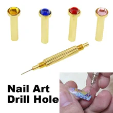 Ногтей сверло отверстие ногтей искусство УФ гель акриловый маникюр ручные инструменты OA66