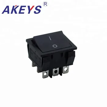 

10 PCS KCD2-302-9P 30*35mm 9 pins 2 Position square waterproof push button switch 250V Rocker Switch