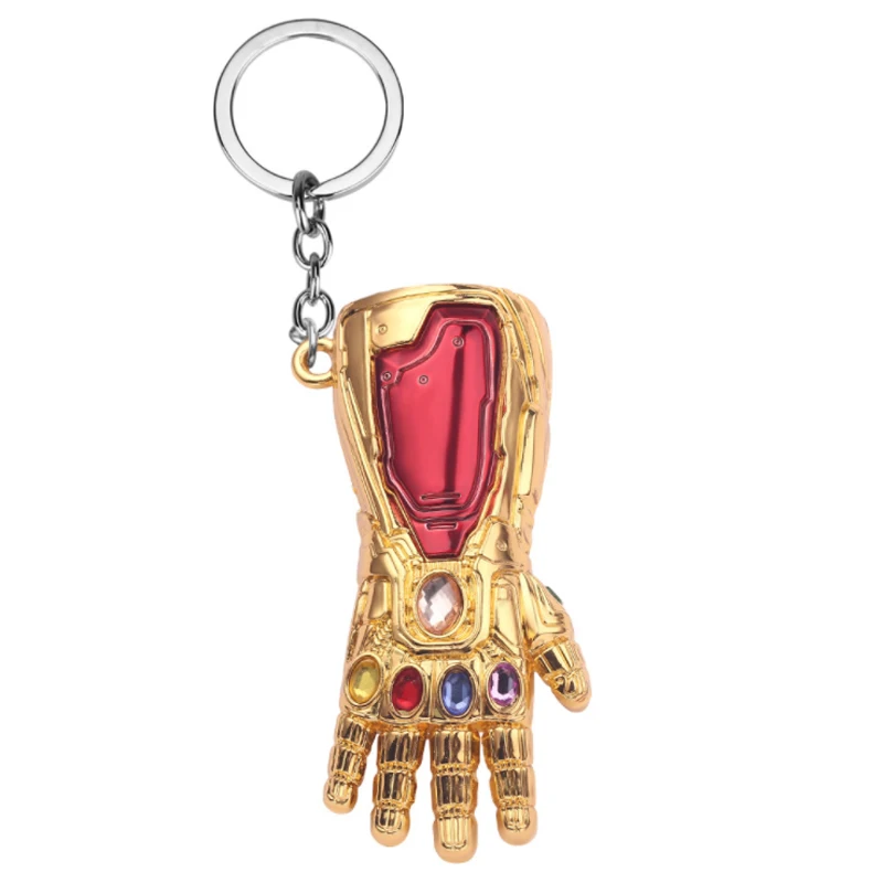 Thor Hammer металлический брелок Marvel Мстители эндшпиль танос оружие Железный человек брелок для ключей для мужчин автомобиля женщин сумка аксессуары - Цвет: Iron man 07