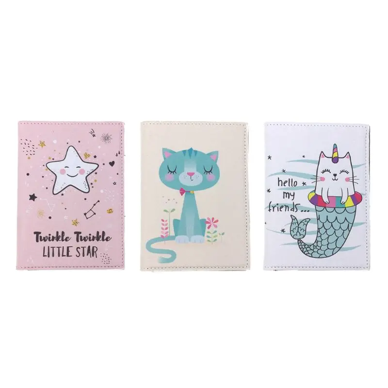 

Travel Cartoon Passport Holder Document Ticket Clip ID Credit Card Cover Case