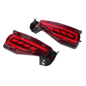 

1 Pair Led Rear Bumper Reflector Brake Tail Light Lamp Fits 2015-2017 for Toyota Fortuner