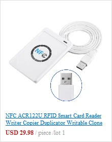 Ручной Дубликатор ключ 125 кГц RFID удостоверение личности ic копир писатель Дубликатор Программист считыватель матч записываемый EM4305 ID Брелоки метки