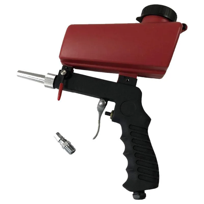 

Portable Pneumatic Adjustable Sand Blasting Gun Hand Held Sandblasting With Switch