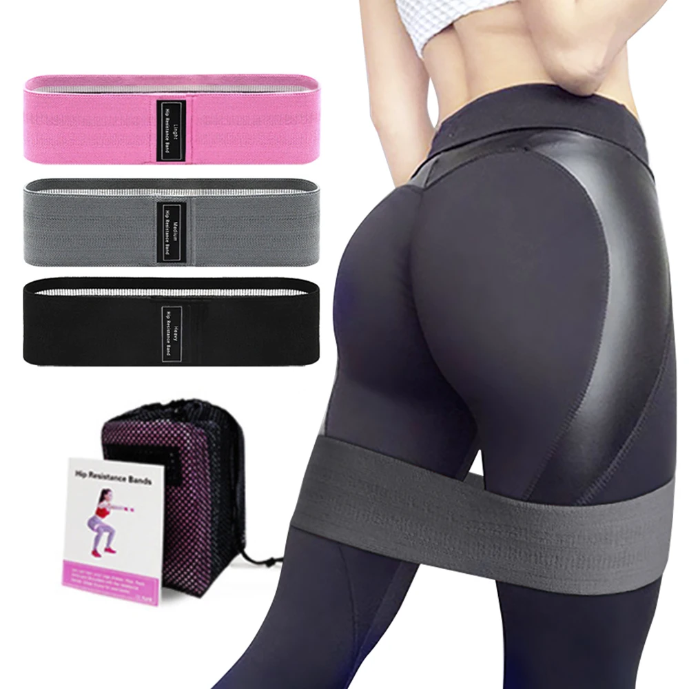 

Non-slip Extreme Durable Unisex Booty Band Hip Circle Loop Resistance Band Workout Exercise for Legs Glute Squat 3PCS