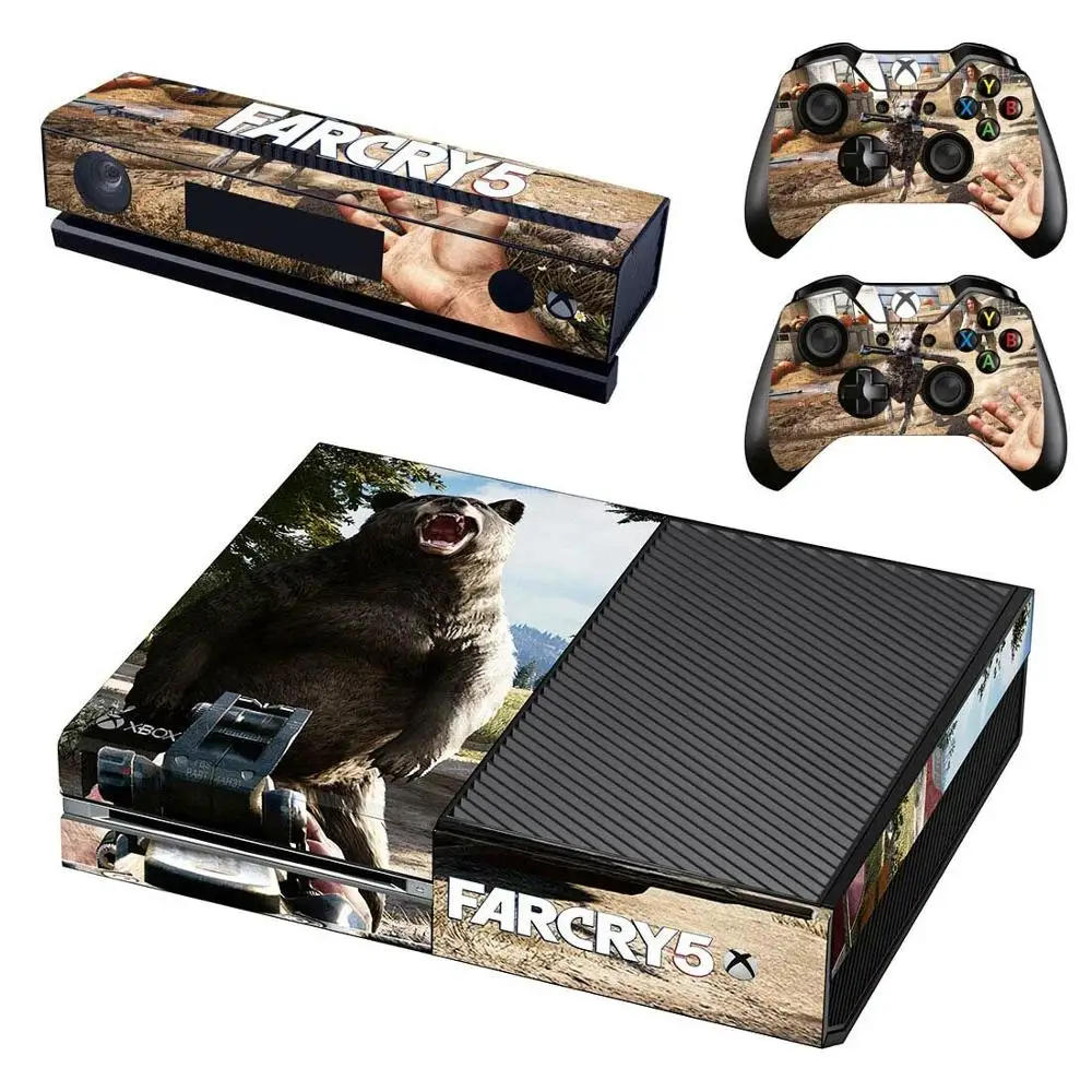 GSTM1587 Наклейка для кожи FARCRY Far Cry 5 Полное покрытие для консоли Xbox One& Kinect& 2 контроллера для Xbox One Наклейка для кожи - Цвет: GSTM1587