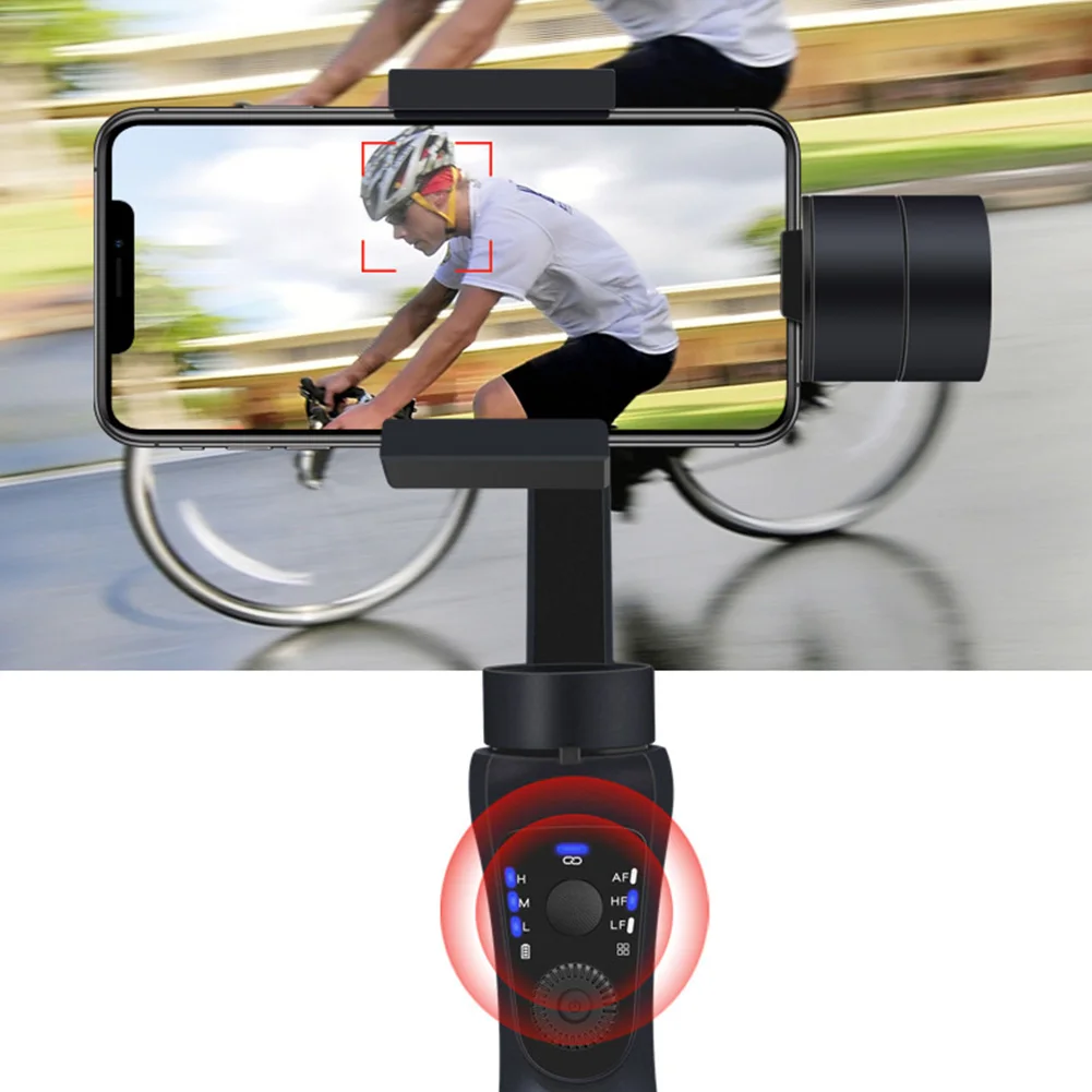 

Adjustable Angle Anti Shake Universal Handheld Gimbal For Smartphone USB Charging Stabilizing Stable With Lanyard Selfie 3 Axis