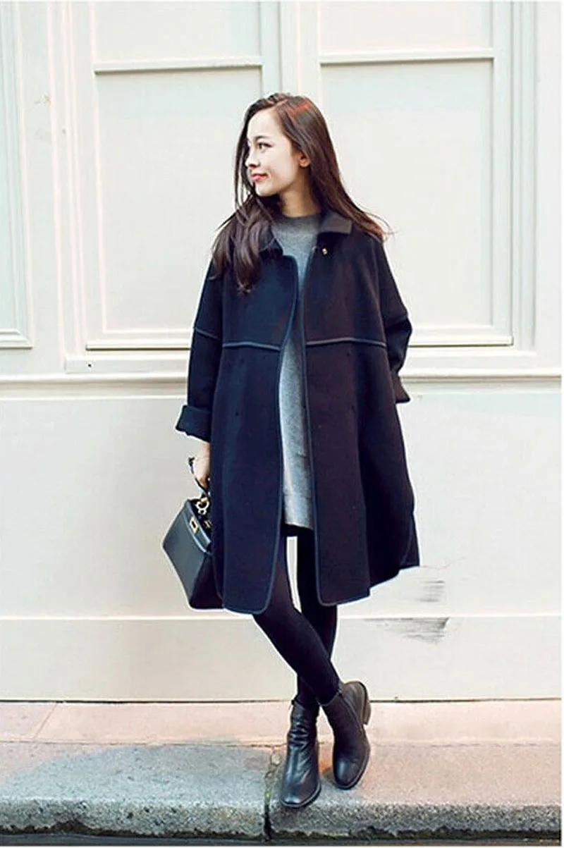 

Womens Casual Jacket Coat Loose Tops Long Sleeve Cardigan overcoat cloak