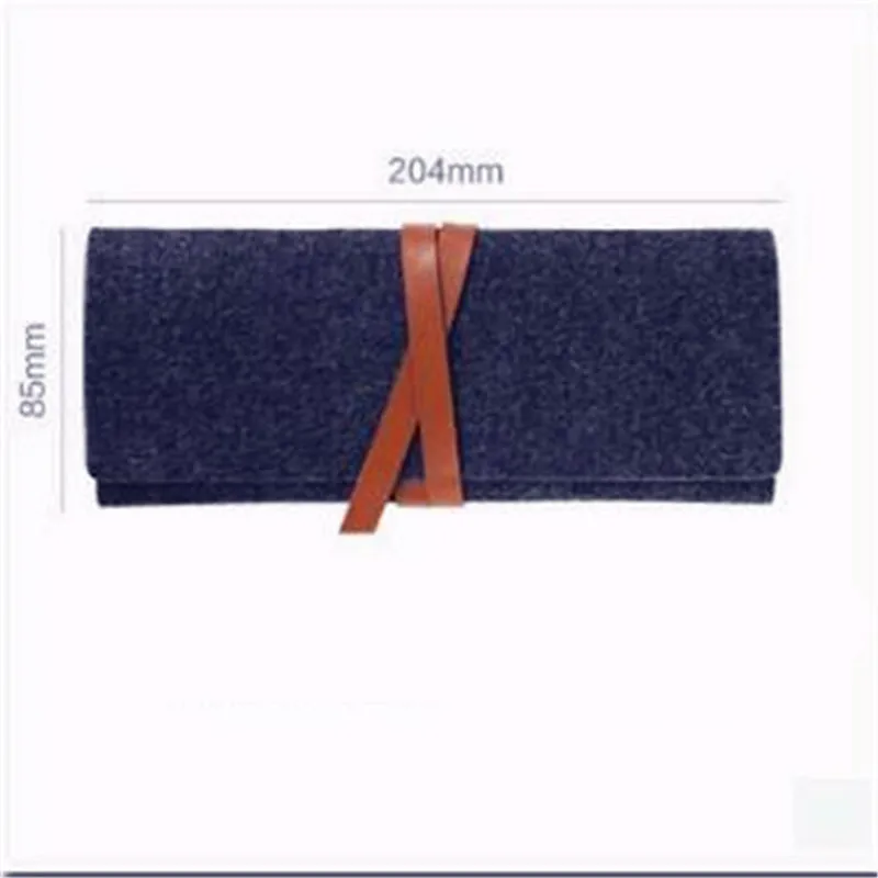 

Portable Roll School Pencil Case New Felt Cloth Pen Bag for Girls Boys kawaii Large Capacity Pencil Bags Stationery Supplies