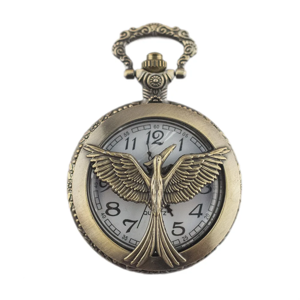 

Big Bird Pocket Watch Retro Necklace Quartz Pocket Watch Men And Women Lanyard Watch