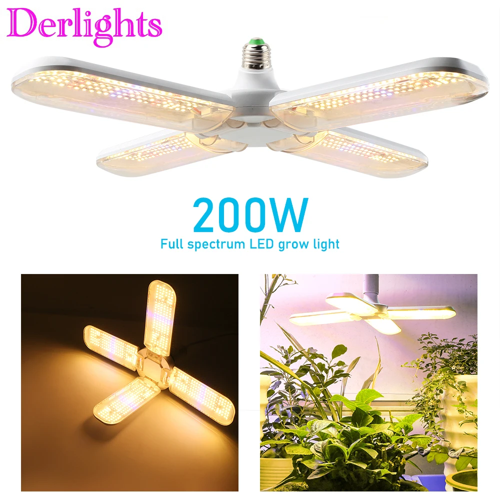 

2020 Newest Led Grow Light Full Spectrum 552 LED Plant Lamp Growth Bulb Power Cord For Indoor Plants Seedling Flowers
