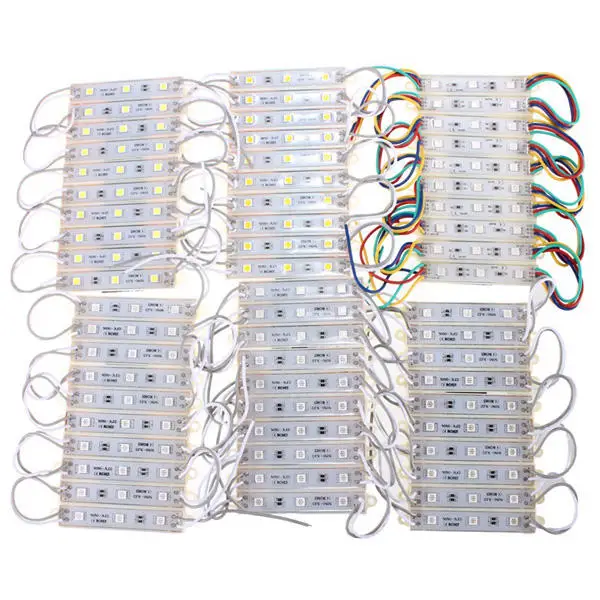 

LED Module Rigid Strip String Light 10 Pce/lot 5050 SMD Multi-Colors Waterproof DC 12V Advertisement Sign For Store Front Window