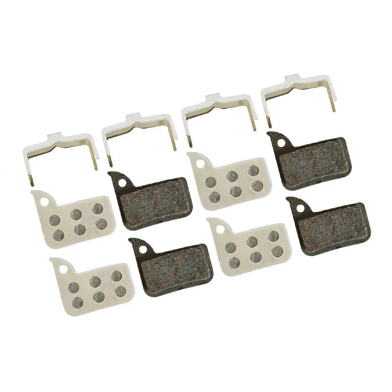 

4 Pairs Lightweight Bicycle Semi-metallic Disc Brake Pads Aluminum Alloy Back For SRAM HRD Red 22 B1, Force 22, CX1, Rival 22