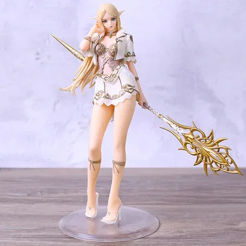 

NEW Anime Lineage heaven 2 Elf Female Mage with Weapon PVC Action Figure Collectible Model Toys For Children Christmas Gift