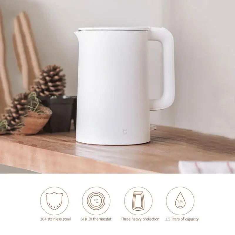 

Xiaomi Mijia 1.5L Electric Water Kettle Tea Pot Auto Power-off Protection Handheld Instant Heating Water Boiler Teapot