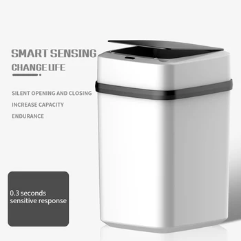 

Automatic Touchless Intelligent induction Motion Sensor Kitchen Trash Can Sensor Eco-friendly Waste Garbage Bin Bathroom