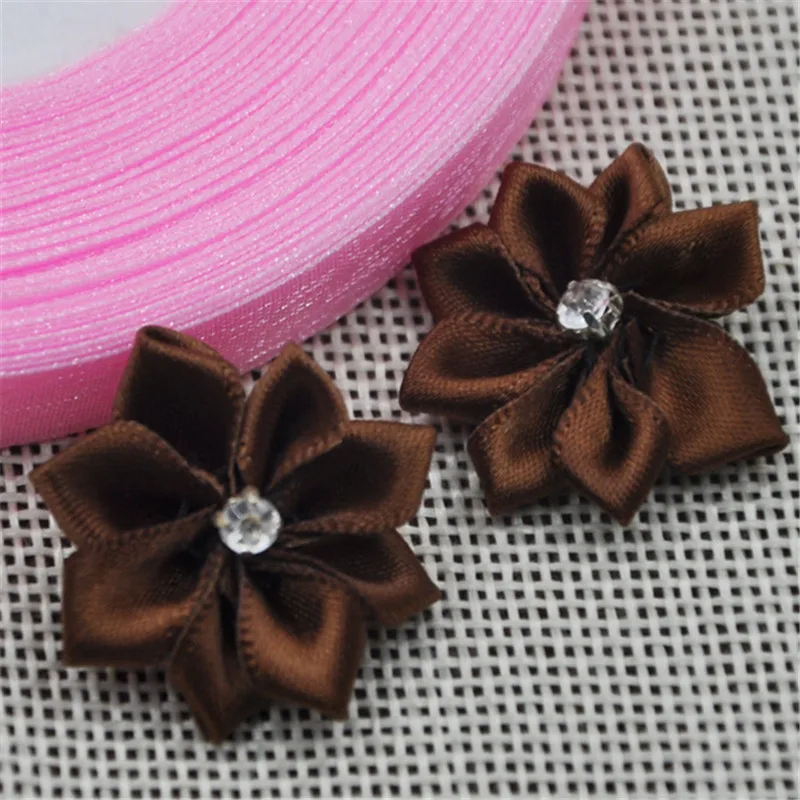Upick satin ribbon flowers bows with Appliques Craft DIY Wedding E14 40pcs satin ribbons,ribbon supplies,satin ribbon