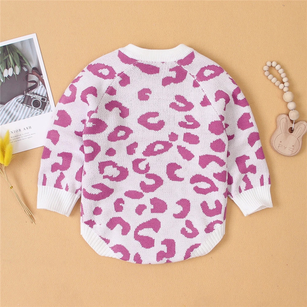Emmababy теплая одежда для новорожденных мальчиков и девочек, комбинезон с леопардовым принтом, комбинезон, одежда для детей 0-18 месяцев