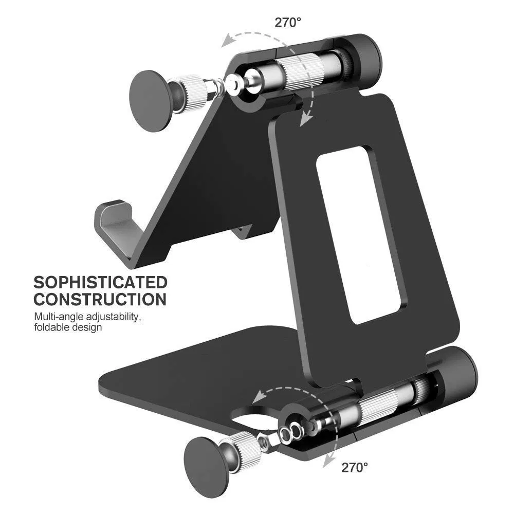Vogek металлическая складная и Поворотная подставка для телефона Sansung Xiaomi huawei Настольный держатель для мобильного телефона кронштейн для iPhone