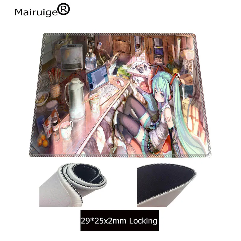 Hatsune аниме девушка супер большой 90x40/70x30/60x30 см резиновый коврик для мыши Компьютерная игра планшет коврик для мыши с блокировкой края