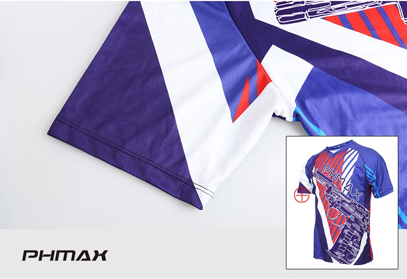 PHMAX велосипедная одежда, спортивные майки, дышащая быстросохнущая велосипедная рубашка DH, велосипедная Джерси, одежда, одежда MTB, футболка для мужчин
